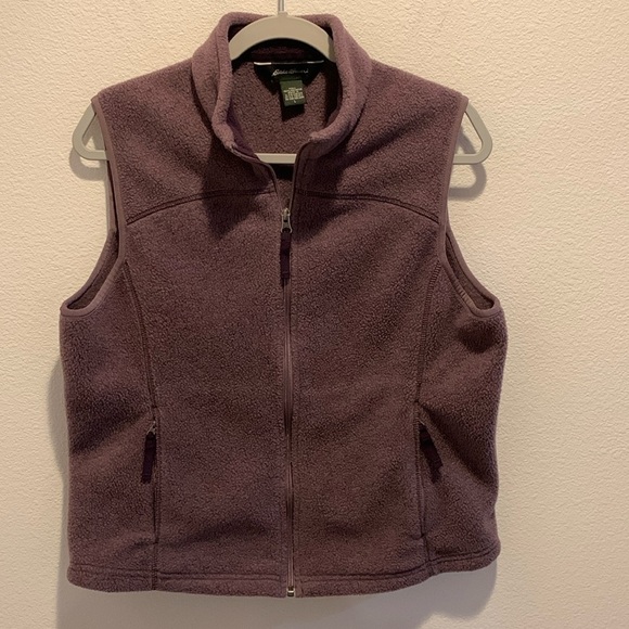 Eddie Bauer Womens Lavender Sherpa Vest. Size Large. Polartec.​​​​​​​​​​​ - Picture 1 of 9